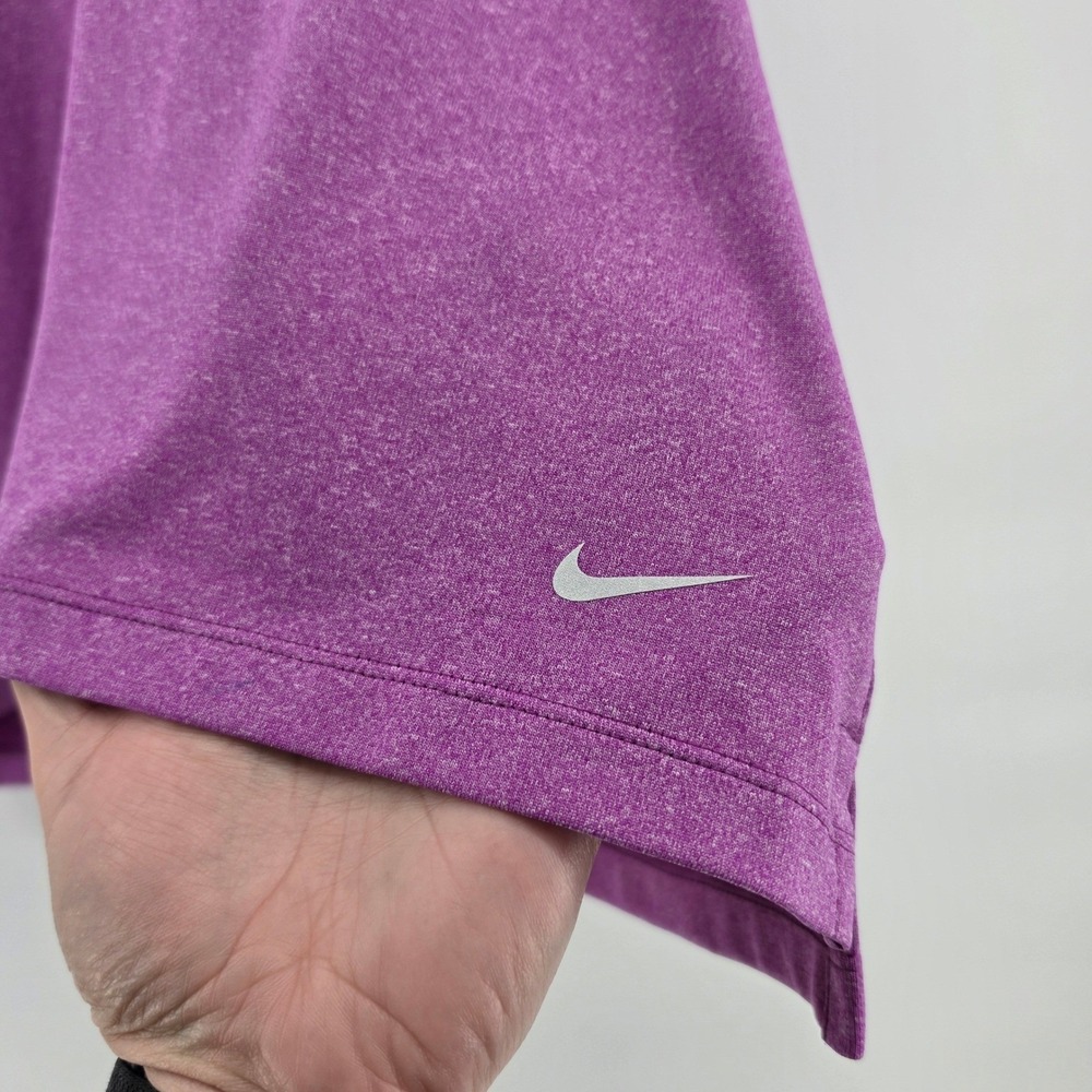 Nike Golf Womens Dri-FIT Sleeveless Polo Shirt Purple Heather XL New With Tags - Picture 2 of 7